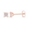 Thumbnail Image 2 of Diamond Earrings 1/4 ct tw Princess-cut 14K Rose Gold (I/I2)