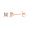 Thumbnail Image 3 of Diamond Earrings 1/4 ct tw Princess-cut 14K Rose Gold (I/I2)
