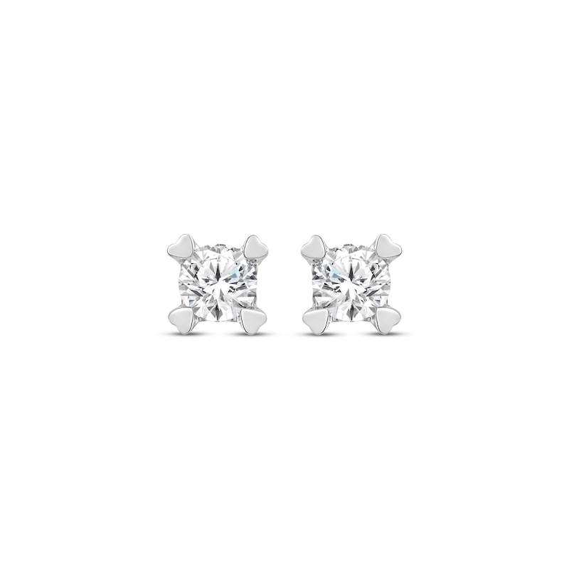 Main Image 2 of Diamond Earrings 1/4 ct tw Round-cut 14K White Gold (I/I2)
