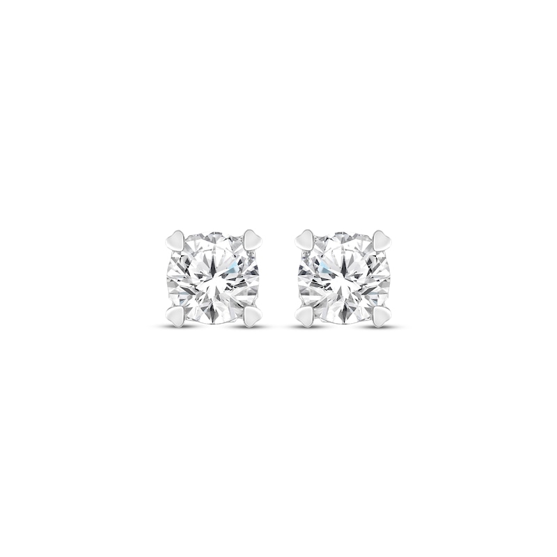 Main Image 2 of Diamond Earrings 1/2 ct tw Round-cut 14K White Gold (I/I2)