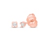Thumbnail Image 0 of Diamond Solitaire Earrings 1/10 ct tw 14K Rose Gold (I/I2)