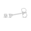 Thumbnail Image 3 of Diamond Solitaire Earrings 1/10 ct tw 14K White Gold (I/I2)