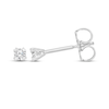 Thumbnail Image 3 of Diamond Solitaire Earrings 1/20 ct tw 14K White Gold (I/I3)