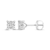 Thumbnail Image 3 of Diamond Solitaire Earrings 3/4 cttw Princess-cut 14K White Gold (I/I3)