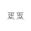 Thumbnail Image 2 of Diamond Solitaire Stud Earrings 1 ct tw Princess-cut 14K White Gold