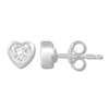 Thumbnail Image 0 of Diamond Heart-Shaped Earrings 1/10 ct tw Sterling Silver (I/I3)