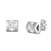 Diamond Solitaire Earrings 1/4 ct tw Round-cut 14K White Gold