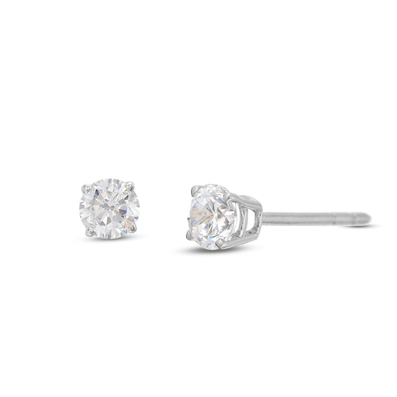 Kay Diamond Solitaire Stud Earrings 3/8 ct tw Round-cut 14K White Gold