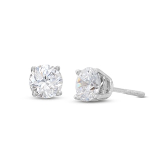 2ct. tw. Solitaire 14k Gold Studs  Lab Grown Diamonds – Lightbox Jewelry