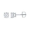 Thumbnail Image 2 of Diamond Solitaire Stud Earrings 7/8 ct tw Round-cut 14K White Gold (J/I3)