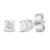 Diamond Solitaire Earrings 1/3 ct tw Round-Cut 14K White Gold