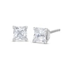 Thumbnail Image 1 of Diamond Solitaire Earrings 1/2 ct tw Princess-Cut 14K White Gold (J/I3)