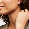 Thumbnail Image 2 of Diamond Stud Earrings 1 ct tw Princess & Round-cut 10K White Gold (J/I3)