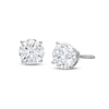 Thumbnail Image 1 of Certified Round-Cut Solitaire Diamond Earrings 1 ct tw 14K White Gold (I/SI2)