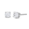 Thumbnail Image 1 of Diamond Solitaire Stud Earrings 1/4 ct tw Round-cut 14K White Gold (I/I2)