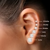 Thumbnail Image 5 of Diamond Solitaire Stud Earrings 1/4 ct tw Round-cut 14K White Gold (I/I2)