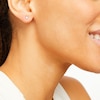 Thumbnail Image 2 of Diamond Solitaire Stud Earrings 1/4 ct tw Princess-cut 14K White Gold (I/I2)