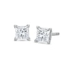 Thumbnail Image 1 of Diamond Solitaire Stud Earrings 1/3 ct tw Princess-cut 14K White Gold (I/I2)