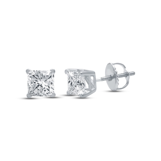 Kay Diamond Earrings 1-1/4 ct tw Princess-cut 14K White Gold