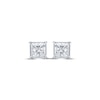 Thumbnail Image 2 of Diamond Solitaire Stud Earrings 5/8 ct tw Princess-Cut 14K White Gold (J/I3)