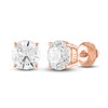 Diamond Solitaire Earrings 1 ct tw Round-cut 10K Rose Gold