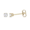 Thumbnail Image 3 of Diamond Solitaire Stud Earrings 1/5 ct tw Round-cut 14K Yellow Gold (J/I3)