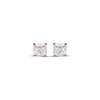 Thumbnail Image 1 of Diamond Solitaire Stud Earrings 1/5 ct tw Princess-cut 14K Rose Gold (J/I3)
