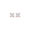 Thumbnail Image 2 of Diamond Solitaire Stud Earrings 1/5 ct tw Princess-cut 14K Rose Gold (J/I3)