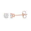 Thumbnail Image 2 of Diamond Solitaire Stud Earrings 3/8 ct tw Round-cut 14K Rose Gold (J/I3)