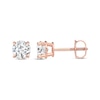 Thumbnail Image 2 of Diamond Solitaire Stud Earrings 1-1/5 ct tw Round-cut 14K Rose Gold (J/I3)