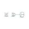Thumbnail Image 2 of Diamond Solitaire Stud Earrings 1/3 ct tw Round-cut 14K White Gold (J/I3)