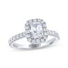 Thumbnail Image 0 of THE LEO Legacy Lab-Created Diamond Emerald-Cut Engagement Ring 1-3/8 ct tw 14K White Gold