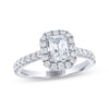 Thumbnail Image 1 of THE LEO Legacy Lab-Grown Diamond Emerald-Cut Engagement Ring 1-3/8 ct tw 14K White Gold