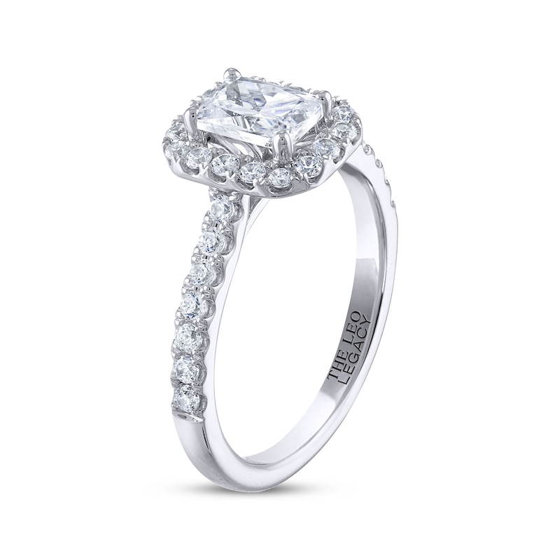 Main Image 2 of THE LEO Legacy Lab-Grown Diamond Emerald-Cut Engagement Ring 1-3/8 ct tw 14K White Gold