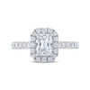 Thumbnail Image 2 of THE LEO Legacy Lab-Created Diamond Emerald-Cut Engagement Ring 1-3/8 ct tw 14K White Gold