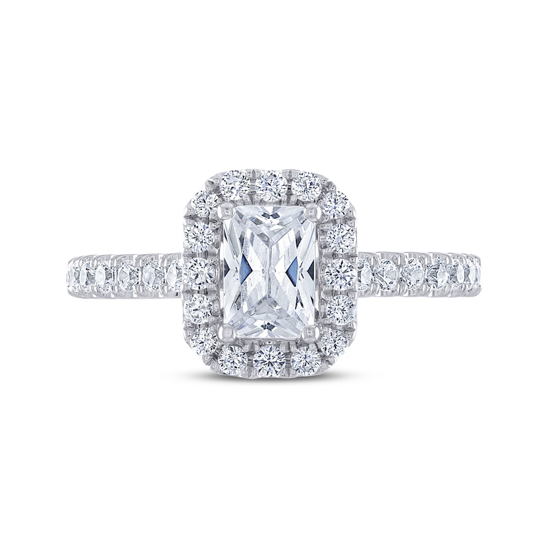 THE LEO Legacy Lab-Created Diamond Emerald-Cut Engagement Ring 1-3/8 ct tw 14K White Gold
