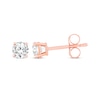 Thumbnail Image 3 of Round-Cut Diamond Solitaire Stud Earrings 1/4 ct tw 14K Rose Gold (I/I2)