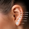 Thumbnail Image 4 of Round-Cut Diamond Solitaire Stud Earrings 1/4 ct tw 14K Rose Gold (I/I2)