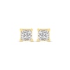Thumbnail Image 2 of Princess-Cut Diamond Solitaire Stud Earrings 1/4 ct tw 14K Yellow Gold (I/I2)