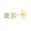 Thumbnail Image 3 of Princess-Cut Diamond Solitaire Stud Earrings 1/4 ct tw 14K Yellow Gold (I/I2)