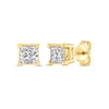 Thumbnail Image 1 of Princess-Cut Diamond Solitaire Stud Earrings 1/2 ct tw 14K Yellow Gold (I/I2)