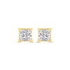 Thumbnail Image 2 of Princess-Cut Diamond Solitaire Stud Earrings 1/2 ct tw 14K Yellow Gold (I/I2)
