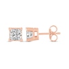 Thumbnail Image 3 of Princess-Cut Diamond Solitaire Stud Earrings 1/2 ct tw 14K Rose Gold (I/I2)