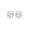 Thumbnail Image 2 of Round-Cut Diamond Solitaire Stud Earrings 1 ct tw 14K Rose Gold (I/I2)