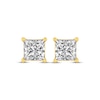 Thumbnail Image 2 of Princess-Cut Diamond Solitaire Stud Earrings 1 ct tw 14K Yellow Gold (I/I2)