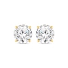 Thumbnail Image 2 of Round-Cut Diamond Solitaire Stud Earrings 1-1/2 ct tw 14K Yellow Gold (I/I2)