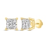 Thumbnail Image 1 of Princess-Cut Diamond Solitaire Stud Earrings 1-1/2 ct tw 14K Yellow Gold (I/I2)