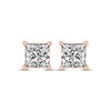 Thumbnail Image 2 of Princess-Cut Diamond Solitaire Stud Earrings 1-1/2 ct tw 14K Rose Gold (I/I2)
