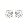 Thumbnail Image 2 of Round-Cut Diamond Solitaire Stud Earrings 2 ct tw 14K Yellow Gold (I/I2)