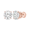 Thumbnail Image 1 of Round-Cut Diamond Solitaire Stud Earrings 2 ct tw 14K Rose Gold (I/I2)